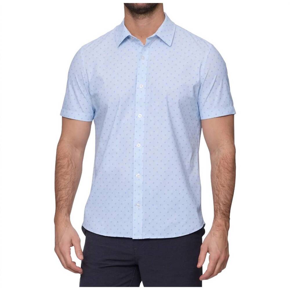NEW FLAGS & ANTHEM journey stretch shirt in white